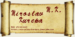 Miroslav Kurepa vizit kartica